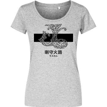 None Sephiron - Mokuba 01 T-Shirt Damenshirt heather grey