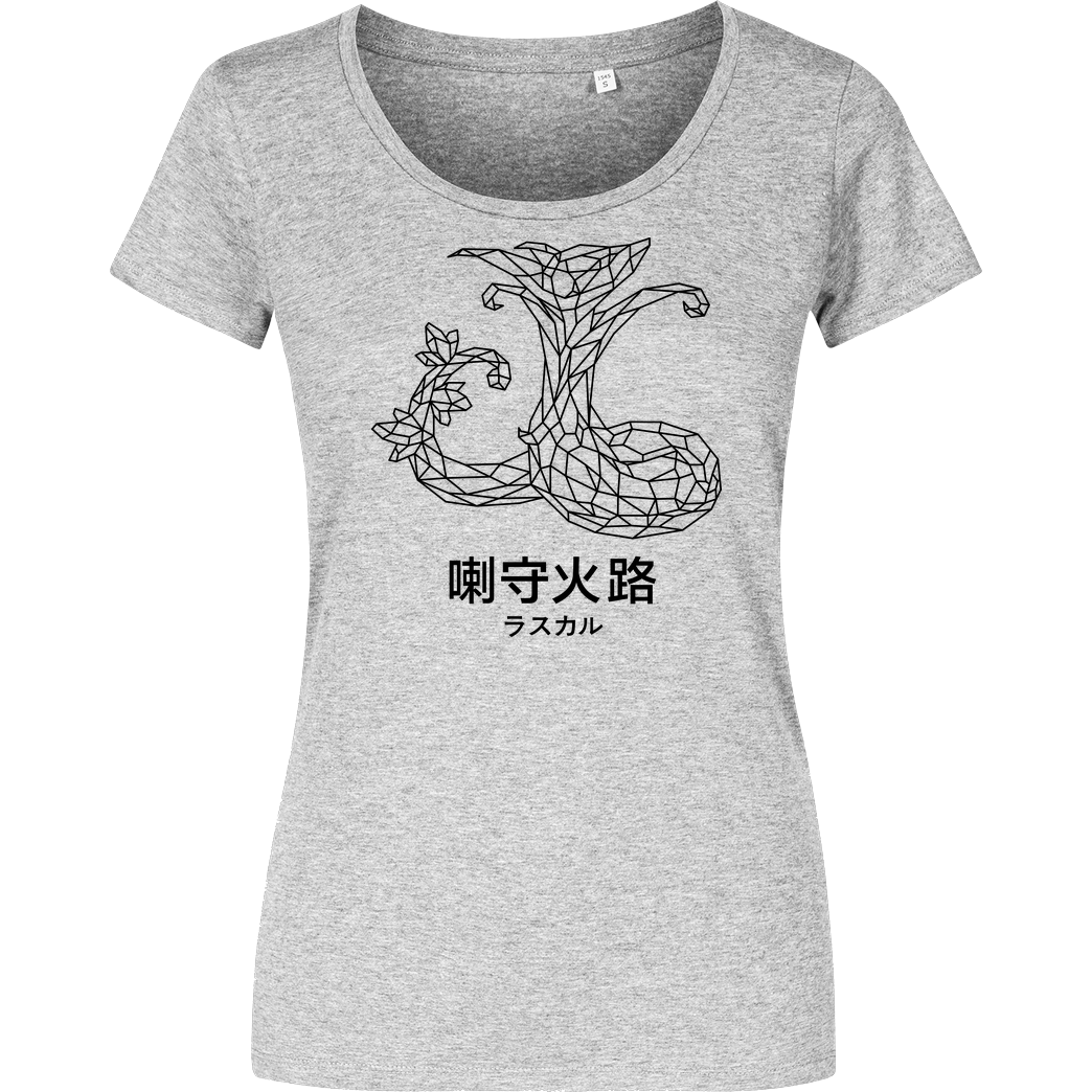 None Sephiron - Mokuba 02 T-Shirt Damenshirt heather grey