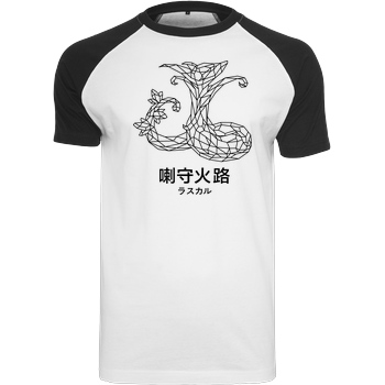 None Sephiron - Mokuba 02 T-Shirt Raglan-Shirt weiß