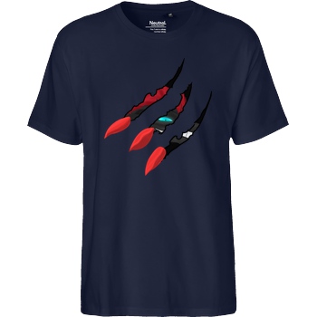 Sephiron Sephiron - Schlingel Klaue T-Shirt Fairtrade T-Shirt - navy