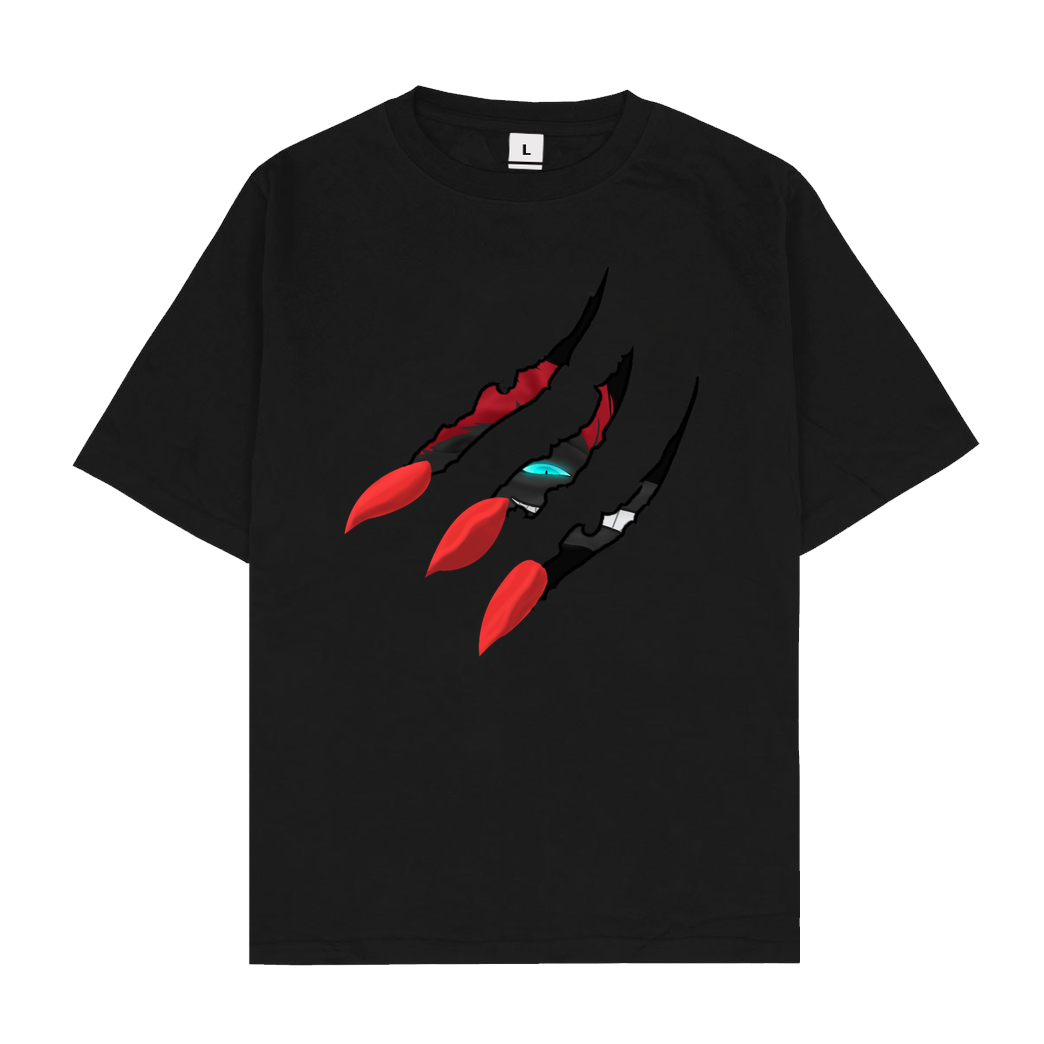 Sephiron Sephiron - Schlingel Klaue T-Shirt Oversize T-Shirt - Schwarz
