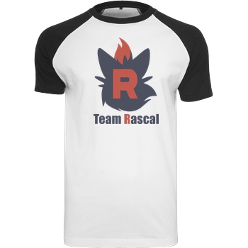 Sephiron Sephiron - Team Rascal T-Shirt Raglan-Shirt weiß