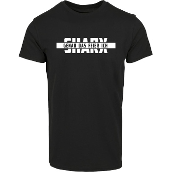 Sharx Sharx - Logo White T-Shirt Hausmarke T-Shirt  - Schwarz