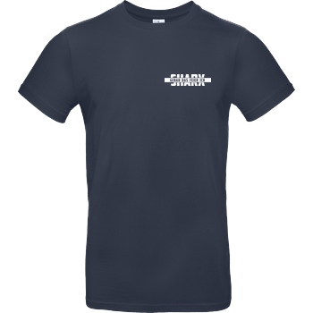 Sharx Sharx - Logo&Comic - White T-shirt T-Shirt B&C EXACT 190 - Navy