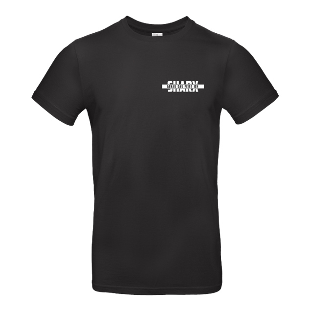Sharx - Sharx - Logo&Comic - White T-shirt - T-Shirt - B&C EXACT 190 - Schwarz