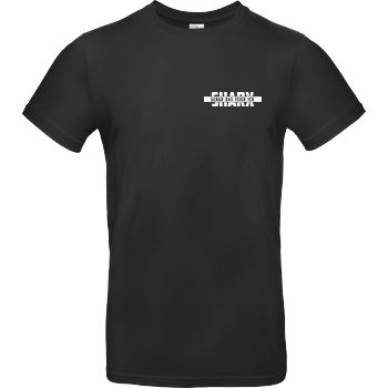 Sharx Sharx - Logo&Comic - White T-shirt T-Shirt B&C EXACT 190 - Schwarz