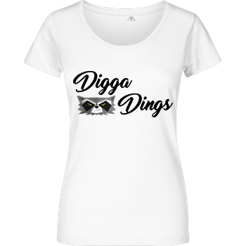 Shlorox Shlorox - Digga Dings T-Shirt Damenshirt weiss