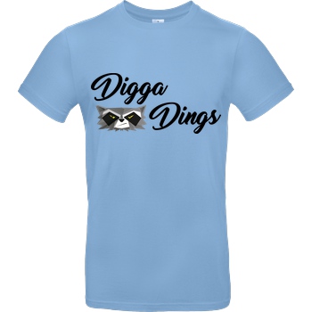 Shlorox Shlorox - Digga Dings T-Shirt B&C EXACT 190 - Hellblau