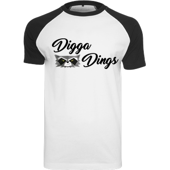 Shlorox Shlorox - Digga Dings T-Shirt Raglan-Shirt weiß