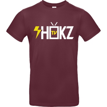 shokzTV shokzTV - Logo T-shirt T-Shirt B&C EXACT 190 - Bordeaux