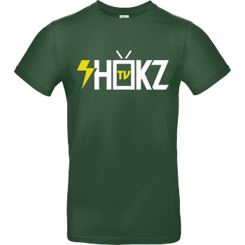 shokzTV shokzTV - Logo T-shirt T-Shirt B&C EXACT 190 - Flaschengrün