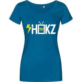 shokzTV shokzTV - Logo T-shirt T-Shirt Damenshirt petrol