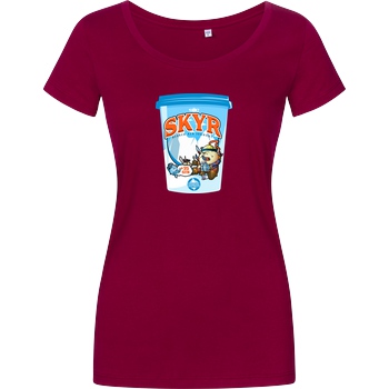shokzTV shokzTV - Skyr T-shirt T-Shirt Damenshirt berry