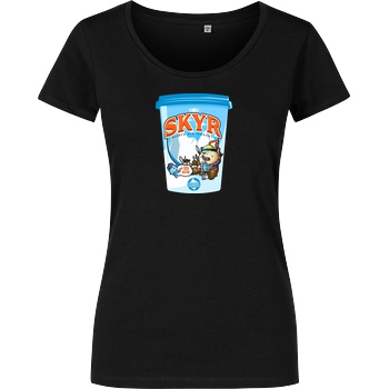 shokzTV shokzTV - Skyr T-shirt T-Shirt Damenshirt schwarz