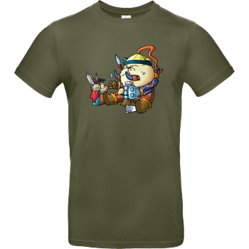 shokzTV shokzTV - Tusk with penguin T-shirt T-Shirt B&C EXACT 190 - Khaki