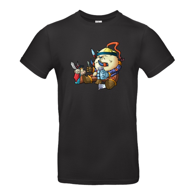 shokzTV - shokzTV - Tusk with penguin T-shirt - T-Shirt - B&C EXACT 190 - Schwarz