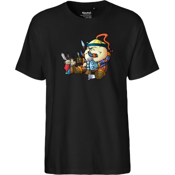 shokzTV shokzTV - Tusk with penguin T-shirt T-Shirt Fairtrade T-Shirt - schwarz