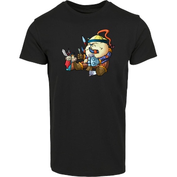 shokzTV shokzTV - Tusk with penguin T-shirt T-Shirt Hausmarke T-Shirt  - Schwarz