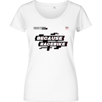 Slaty Slaty - Because Racebike Arcade T-Shirt Damenshirt weiss