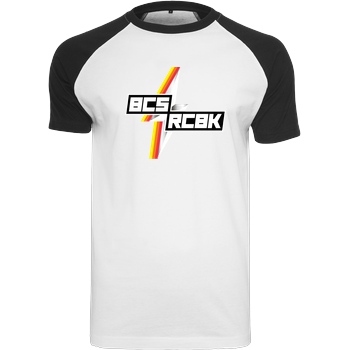 Slaty Slaty - Because Racebike Flash T-Shirt Raglan-Shirt weiß