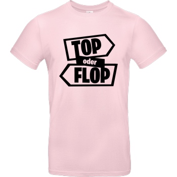 Snoxh Snoxh - Top oder Flop T-Shirt B&C EXACT 190 - Rosa