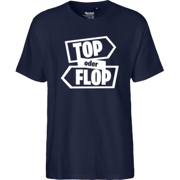 Snoxh Snoxh - Top oder Flop T-Shirt Fairtrade T-Shirt - navy
