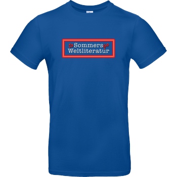 Sommers Weltliteratur to go Sommers Weltliteratur - Logo weiß T-Shirt B&C EXACT 190 - Royal