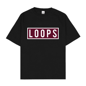 Sonny Loops Sonny Loops - Square T-Shirt Oversize T-Shirt - Schwarz
