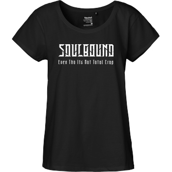 Soulbound Soulbound - No Thanks! T-Shirt Fairtrade Loose Fit Girlie - schwarz