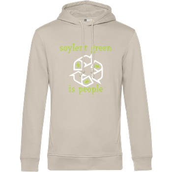Soylent Green is people B&C HOODED INSPIRE - Cremeweiß