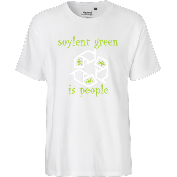 Soylent Green is people Fairtrade T-Shirt - weiß