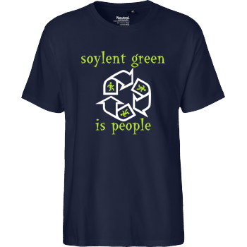 Soylent Green is people Fairtrade T-Shirt - navy