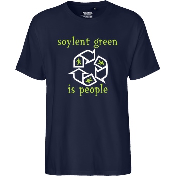 None Soylent Green is people T-Shirt Fairtrade T-Shirt - navy