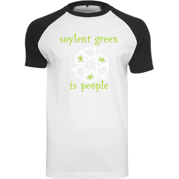 Soylent Green is people Raglan-Shirt weiß