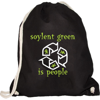 Soylent Green is people Turnbeutel schwarz