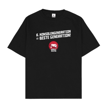 Spielewelten Spielewelten - Best Gen T-Shirt Oversize T-Shirt - Schwarz