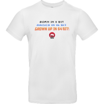 Spielewelten Spielewelten - Born in 8 Bit T-Shirt B&C EXACT 190 - Weiß