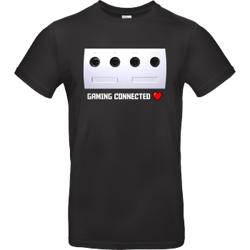Spielewelten Spielewelten - Gaming Connected T-Shirt B&C EXACT 190 - Schwarz