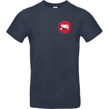 Spielewelten Spielewelten - Logo Controller Shirt T-Shirt B&C EXACT 190 - Navy