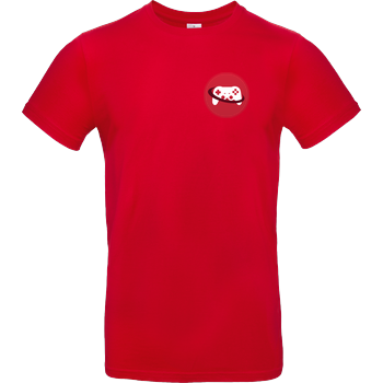 Spielewelten - Logo Controller Shirt B&C EXACT 190 - Rot