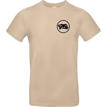 Spielewelten Spielewelten - Logo Controller Shirt T-Shirt B&C EXACT 190 - Sand