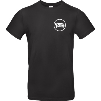 Spielewelten Spielewelten - Logo Controller Shirt T-Shirt B&C EXACT 190 - Schwarz