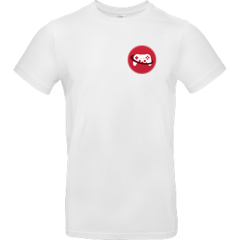 Spielewelten - Logo Controller Shirt B&C EXACT 190 - Weiß