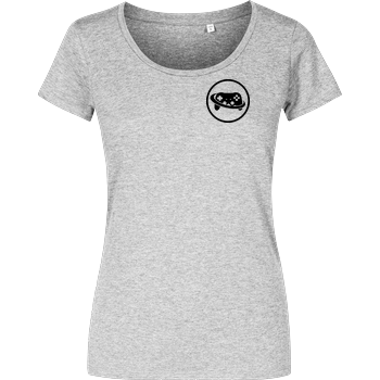 Spielewelten - Logo Controller Shirt Damenshirt heather grey