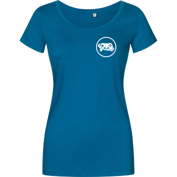 Spielewelten - Logo Controller Shirt Damenshirt petrol
