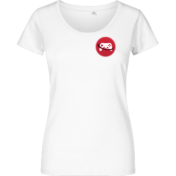 Spielewelten - Logo Controller Shirt Damenshirt weiss