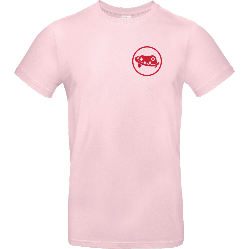Spielewelten Spielewelten - Logo Controller Shirt T-Shirt B&C EXACT 190 - Rosa