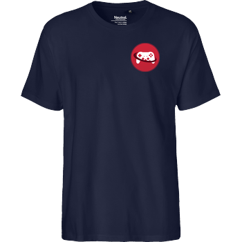 Spielewelten - Logo Controller Shirt Fairtrade T-Shirt - navy