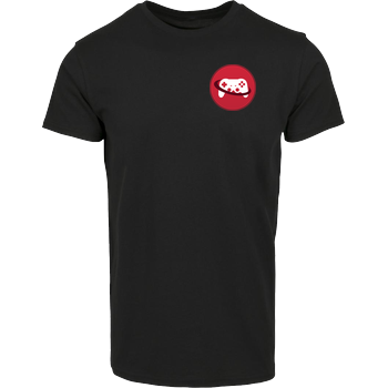 Spielewelten - Logo Controller Shirt Hausmarke T-Shirt  - Schwarz