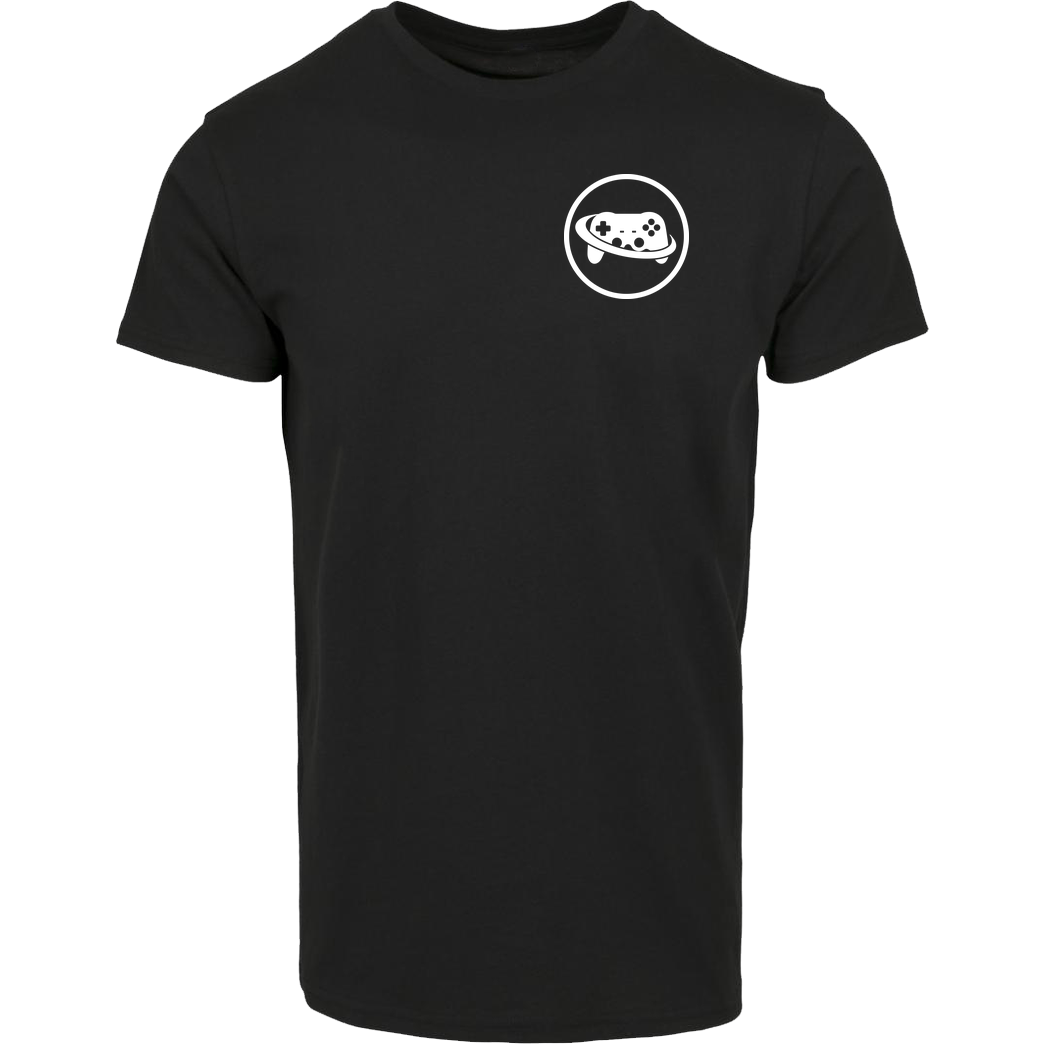 Spielewelten Spielewelten - Logo Controller Shirt T-Shirt Hausmarke T-Shirt  - Schwarz